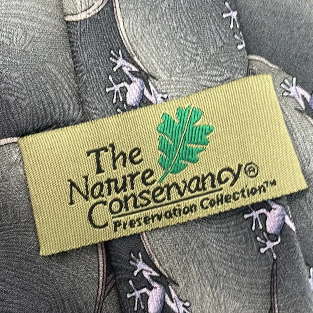 The Nature Conservancy Maki Frog 100% silk men’s tie